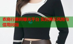 农商行黑料曝光平台 实时揭示风险与信用问题