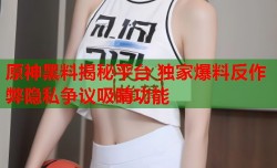 原神黑料揭秘平台 独家爆料反作弊隐私争议吸睛功能