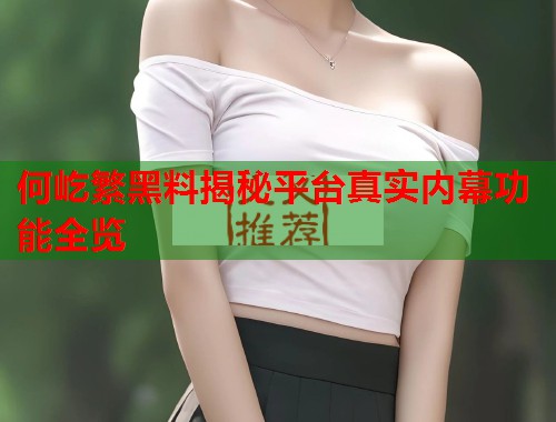 何屹繁黑料揭秘平台真实内幕功能全览  第2张